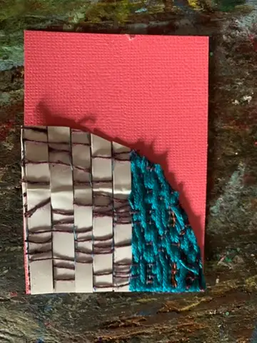 Turquoise #1 aceo art card