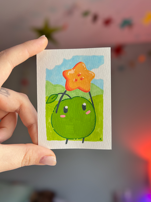 Bai Bai Junimo! aceo art card thumbnail 2