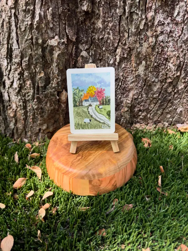 Sheep Study: Two Sheep aceo art card