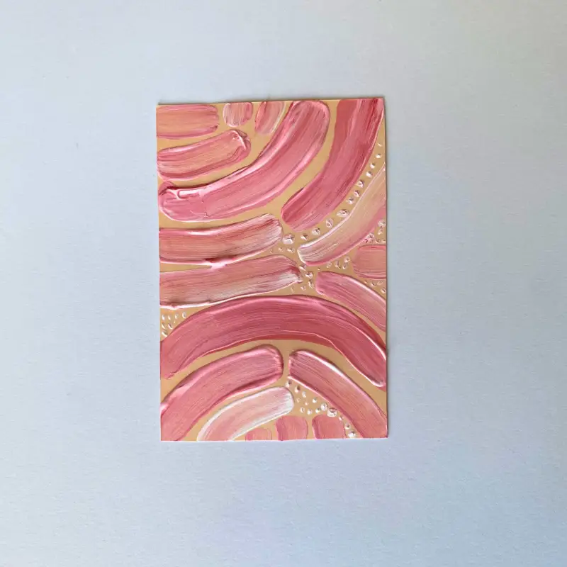 Spring Swing- Bloom 01- Original ACEO Card aceo art card