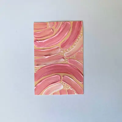 Spring Swing- Bloom 01- Original ACEO Card aceo art card thumbnail 1