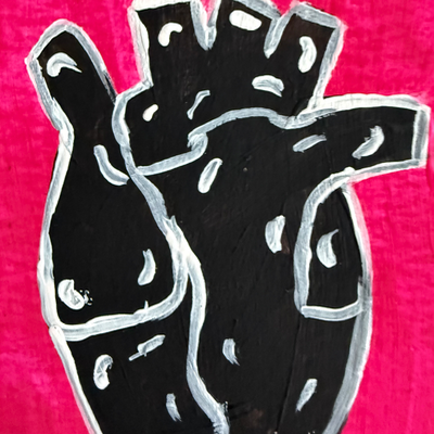 Original Anatomical Heart ACEO | Heartstrings #9/9 aceo art card thumbnail 3