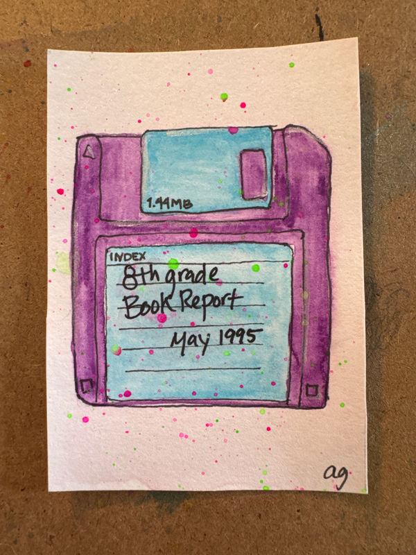 ‘The Floppy’ aceo art card