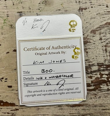 Boo aceo art card thumbnail 2