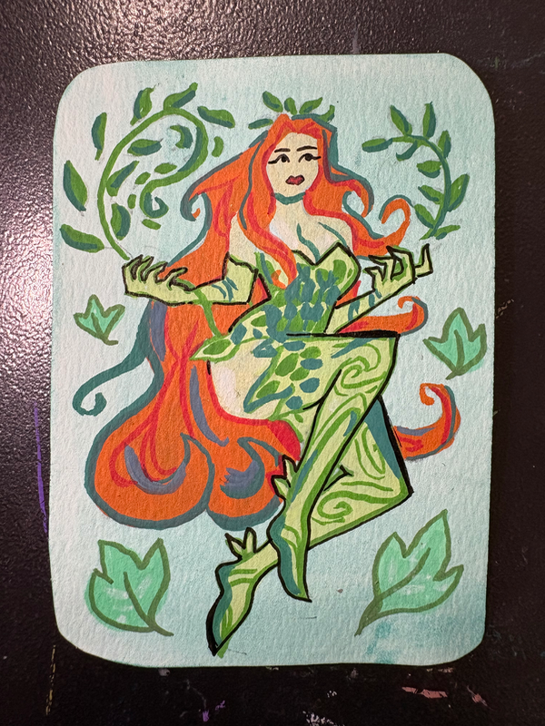 Poison Ivy aceo art card