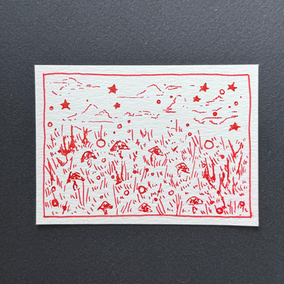 fairy circle i aceo art card thumbnail 2