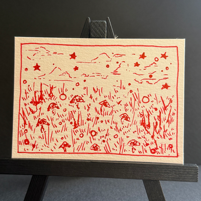 fairy circle i aceo art card thumbnail 1