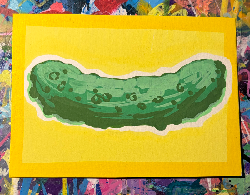 Pickle aceo art card