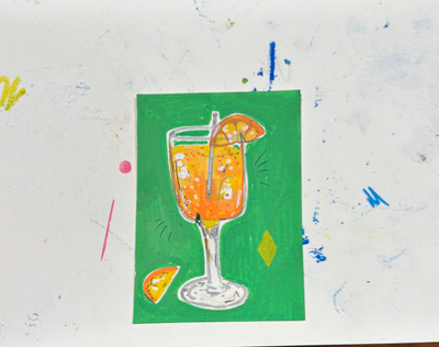 Aperol Spritz aceo art card thumbnail 3
