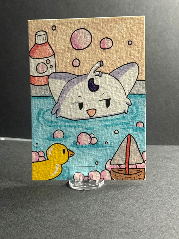 Bath Time! aceo art card