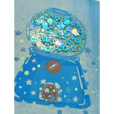 Aqua Candy Surprise aceo art card thumbnail 5