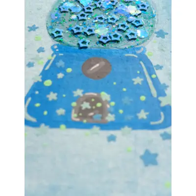 Aqua Candy Surprise aceo art card thumbnail 2