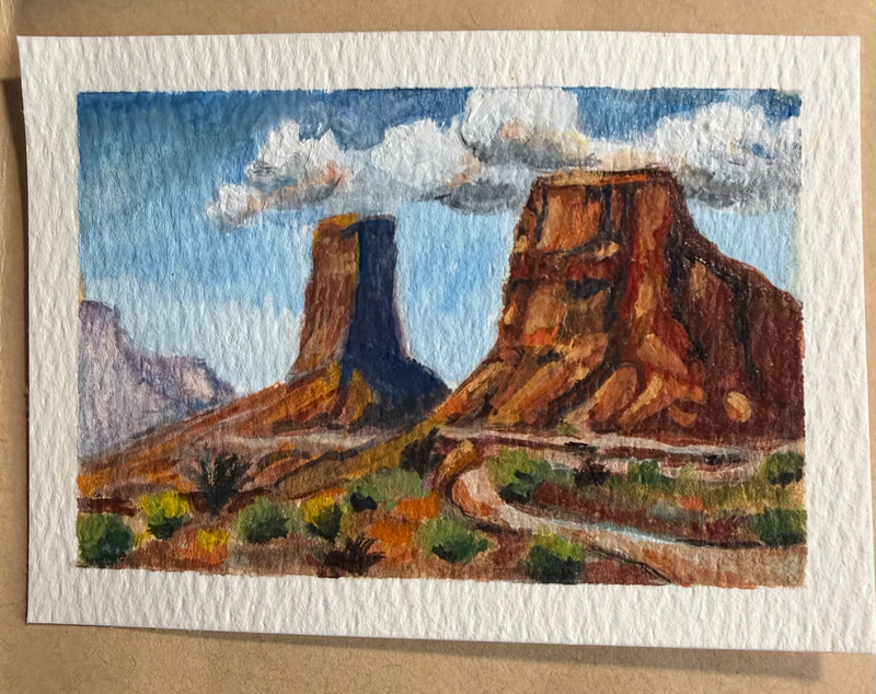 Monument Valley Journey aceo art card