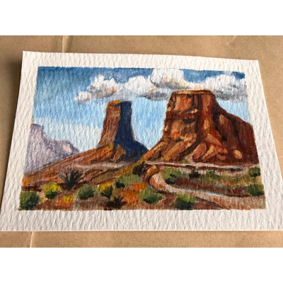 Monument Valley Journey aceo art card thumbnail 3