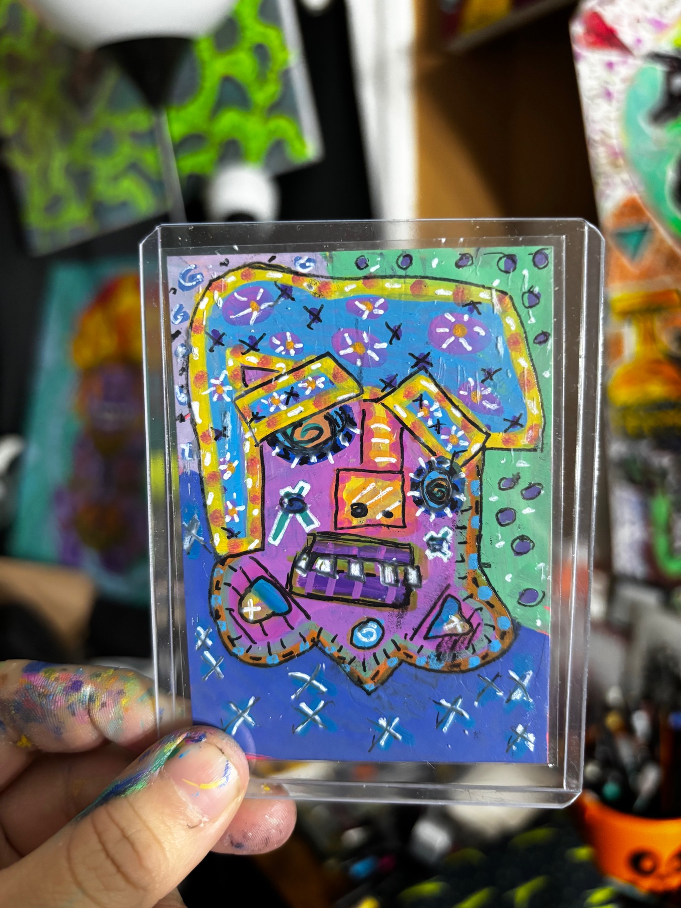 Held Together aceo art card