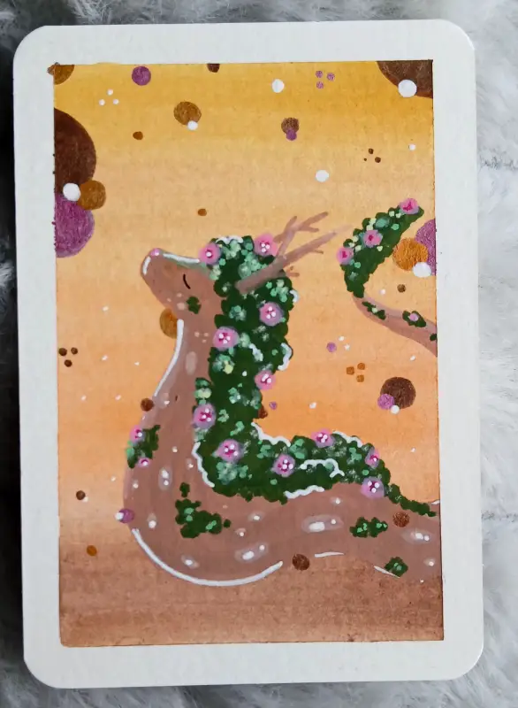Shimmer and Bloom aceo art card
