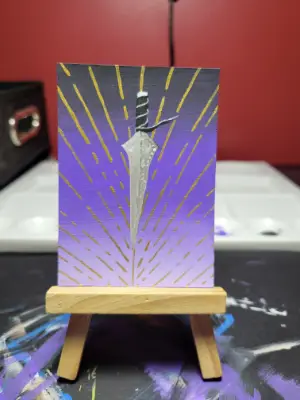 Royal Dagger aceo art card thumbnail 1
