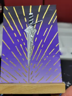 Royal Dagger aceo art card thumbnail 2