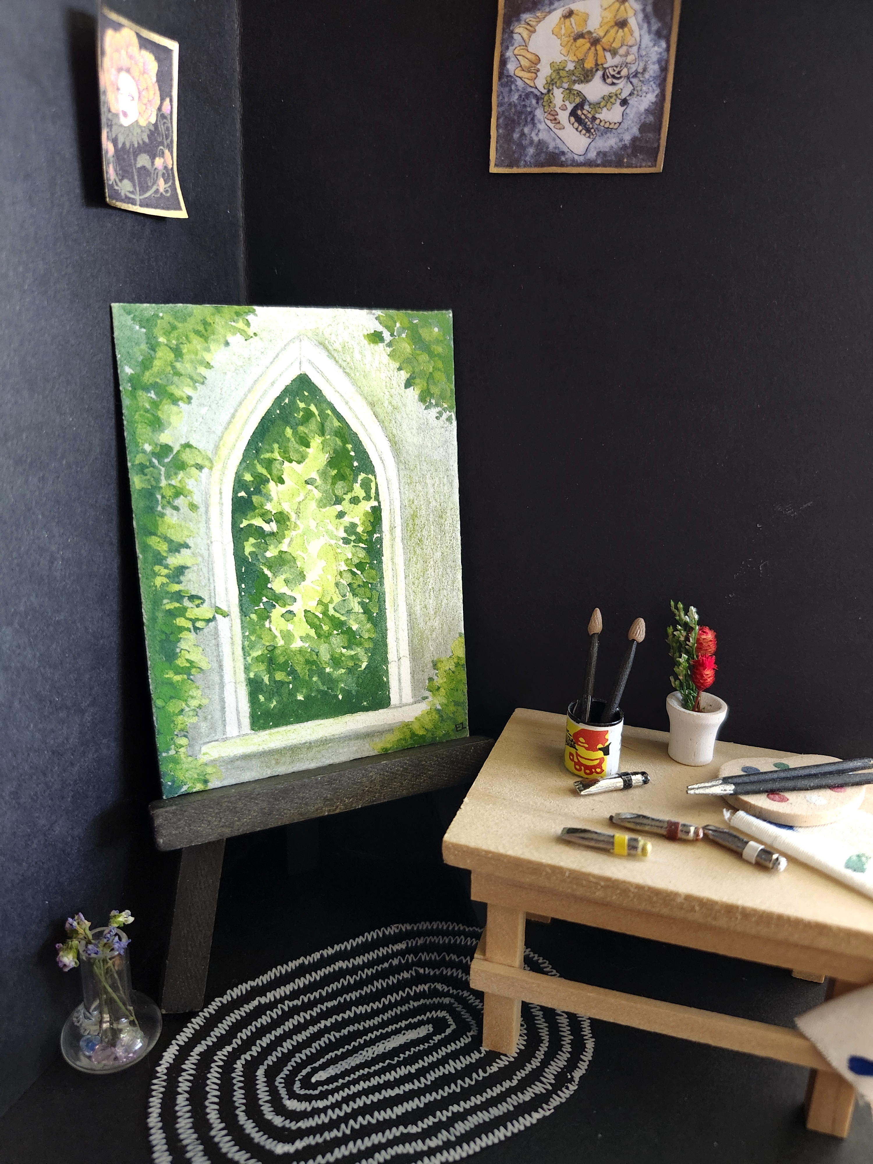 Window 9 aceo art card