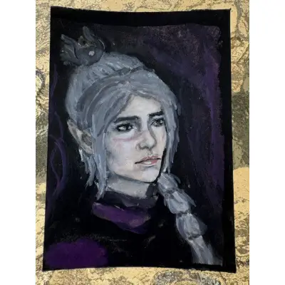 Shadowheart aceo art card thumbnail 1