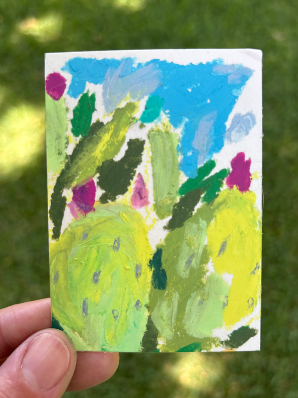 Prickly Pear Series 2/3 aceo art card