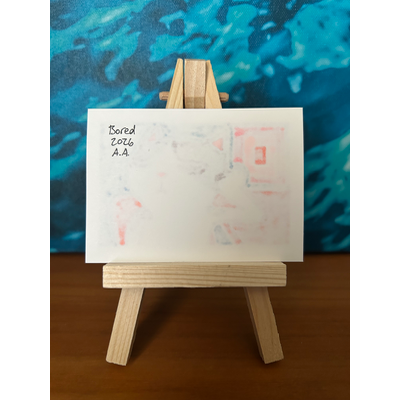 Bored aceo art card thumbnail 2