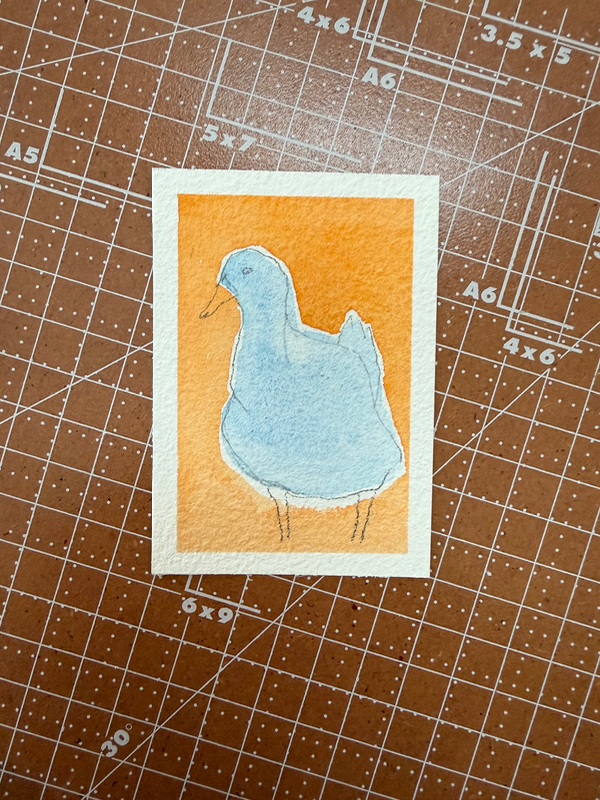 Duck À L'Orange aceo art card