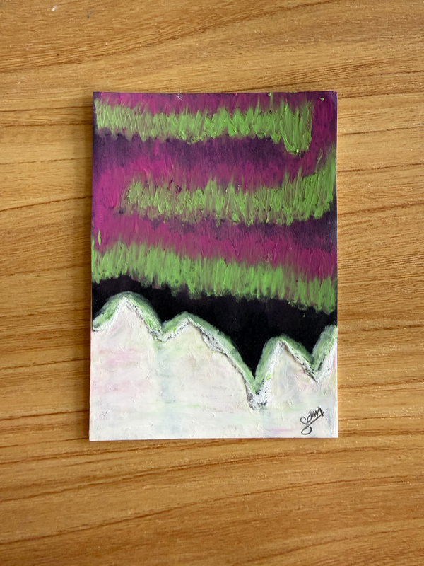Roll&Paint Day 13 aceo art card