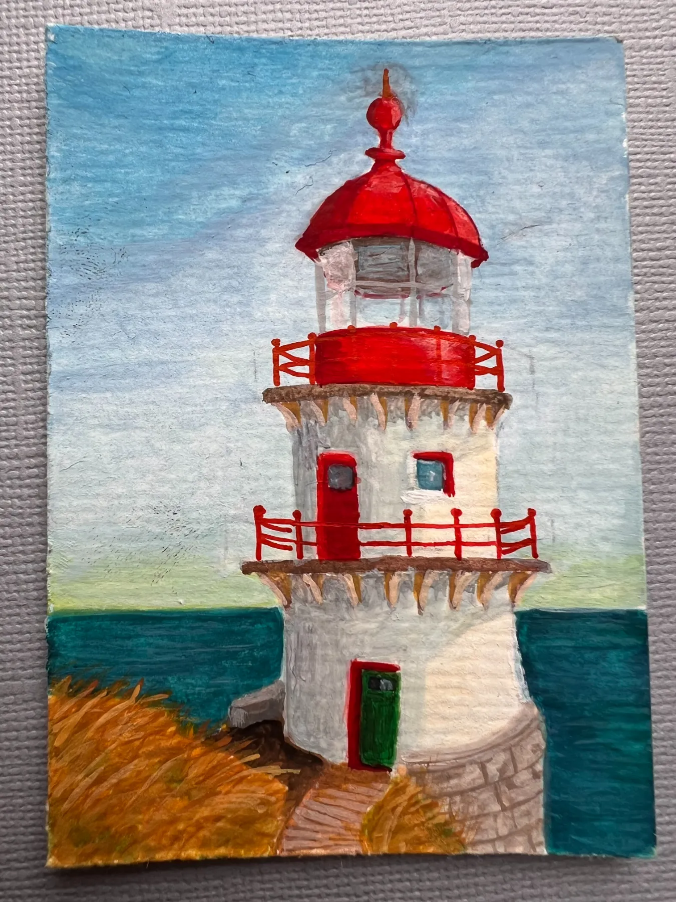 The Lighthouse aceo art card