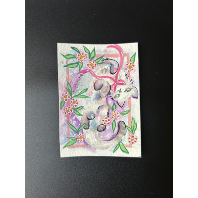 Pretty Relaxed aceo art card thumbnail 1
