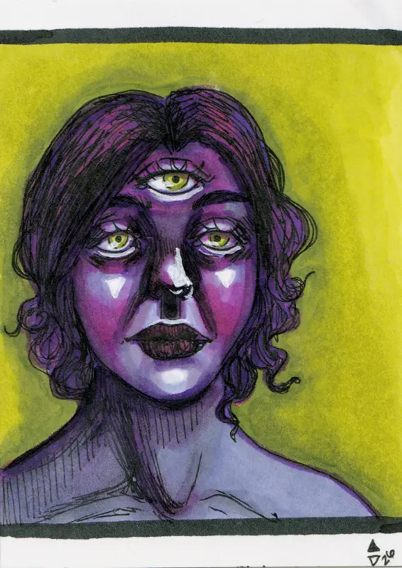 All Seeing - Origins aceo art card