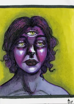 All Seeing - Origins aceo art card thumbnail 1