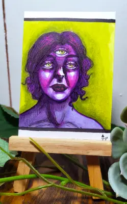 All Seeing - Origins aceo art card thumbnail 2