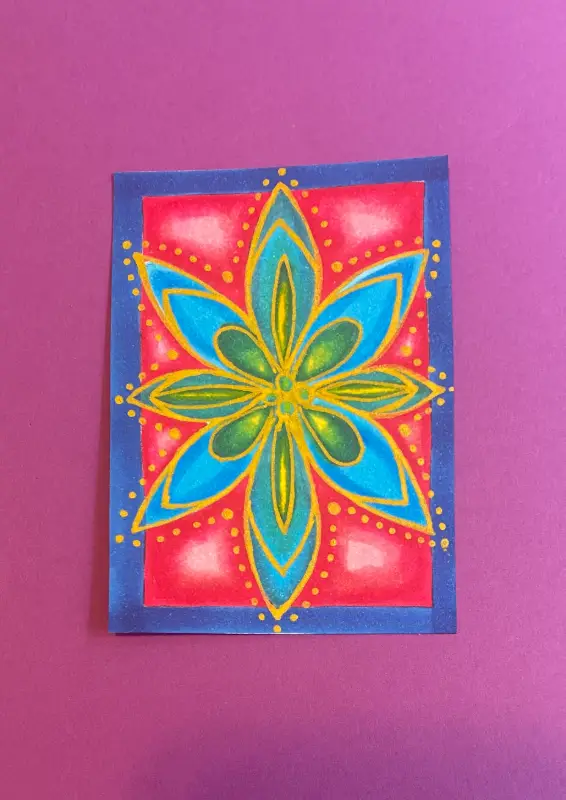 Mandala 2 aceo art card