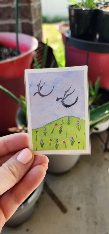 Fancy a Flight aceo art card