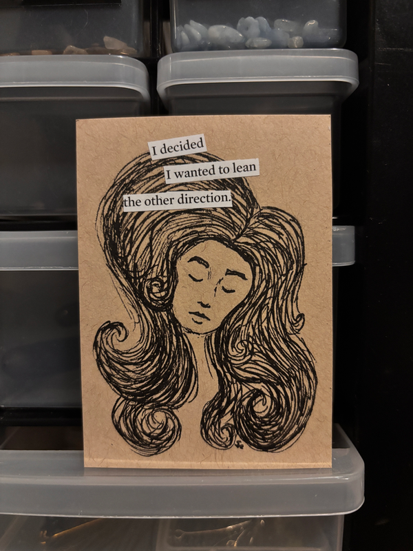 The Other Direction aceo art card