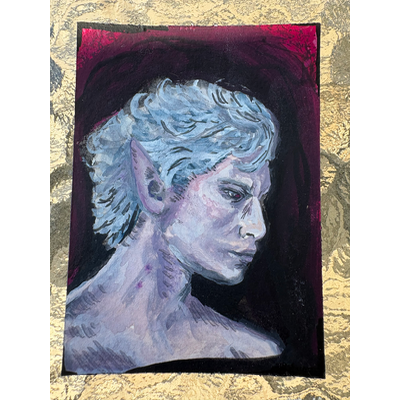 BG3 Astarion Portrait aceo art card thumbnail 2