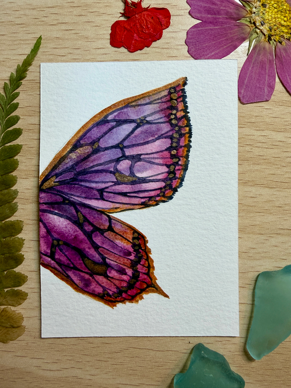 Ailes d’Améthyste aceo art card