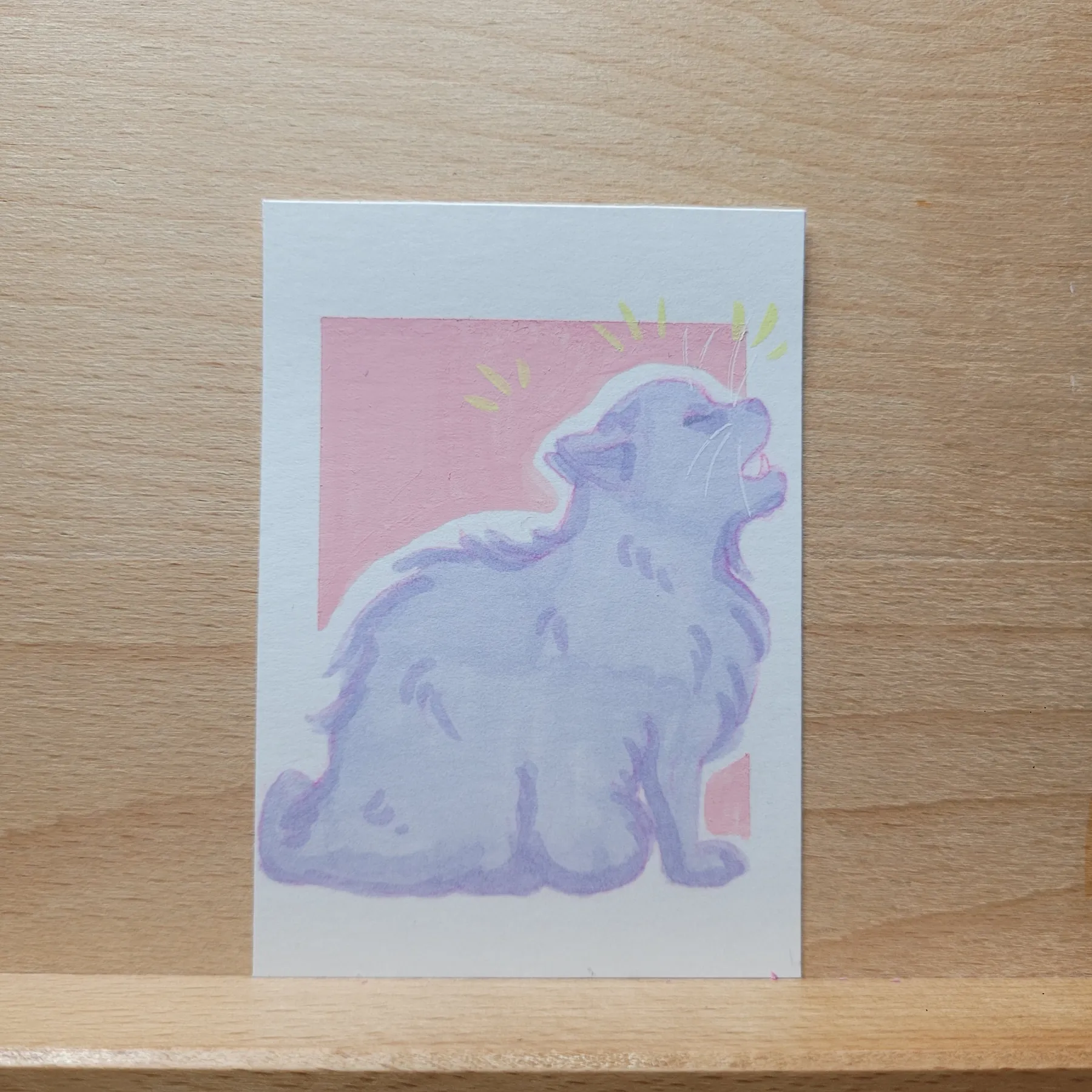 Hungry aceo art card