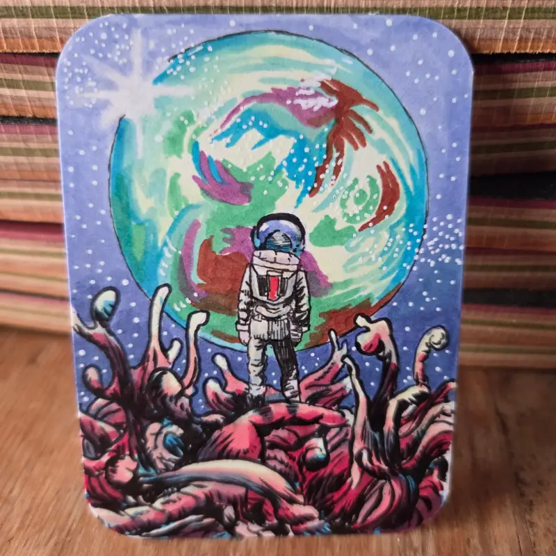 Next Stop aceo art card