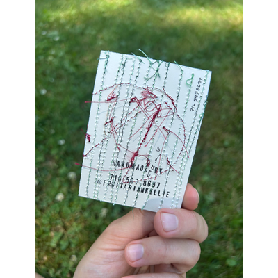 Lucky LadyBug aceo art card thumbnail 2