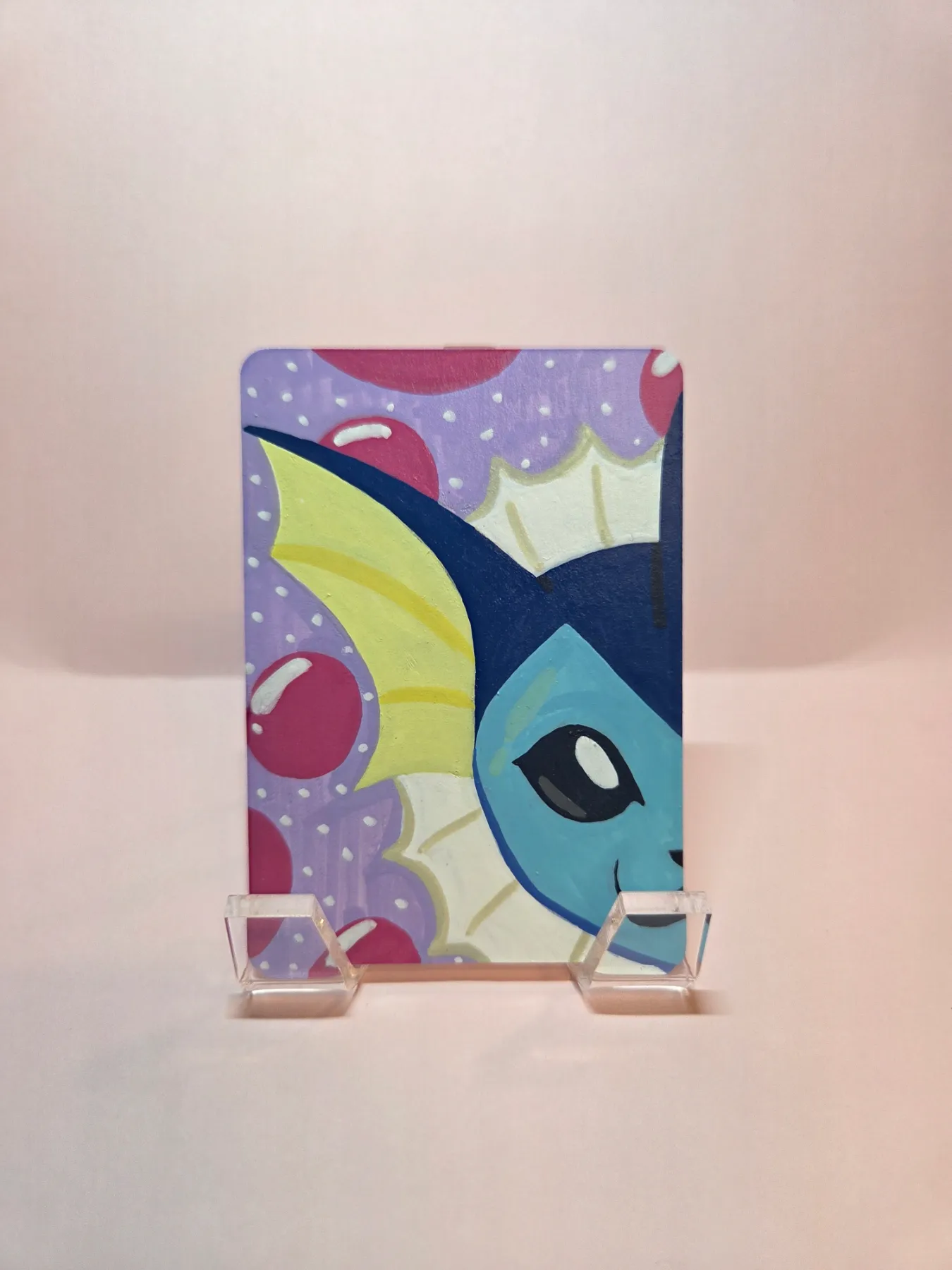 Peeking Pokémon #7: Vaporeon aceo art card