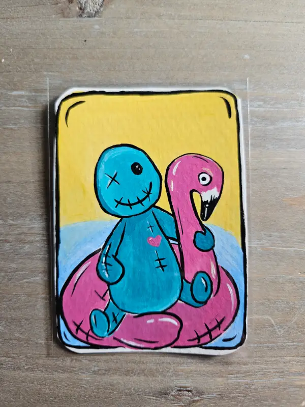 Azul Mingo aceo art card