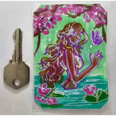 Bathing Beauty aceo art card thumbnail 2