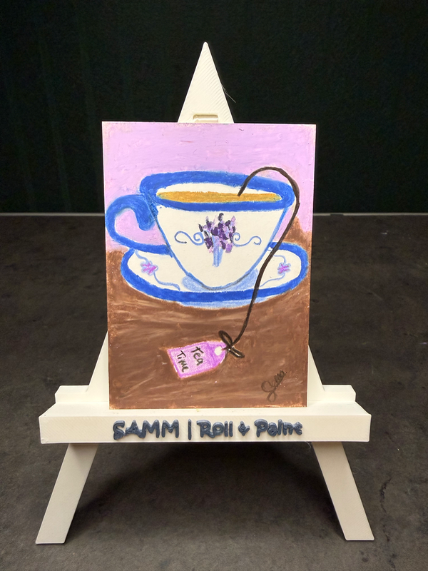 Roll&Paint day 16 | Tea Time aceo art card