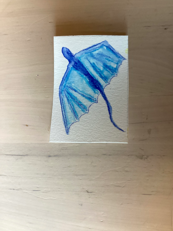 Color dragons 5/5 aceo art card