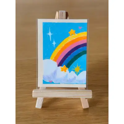 Care Bears Rainbow BUNDLE aceo art card thumbnail 2