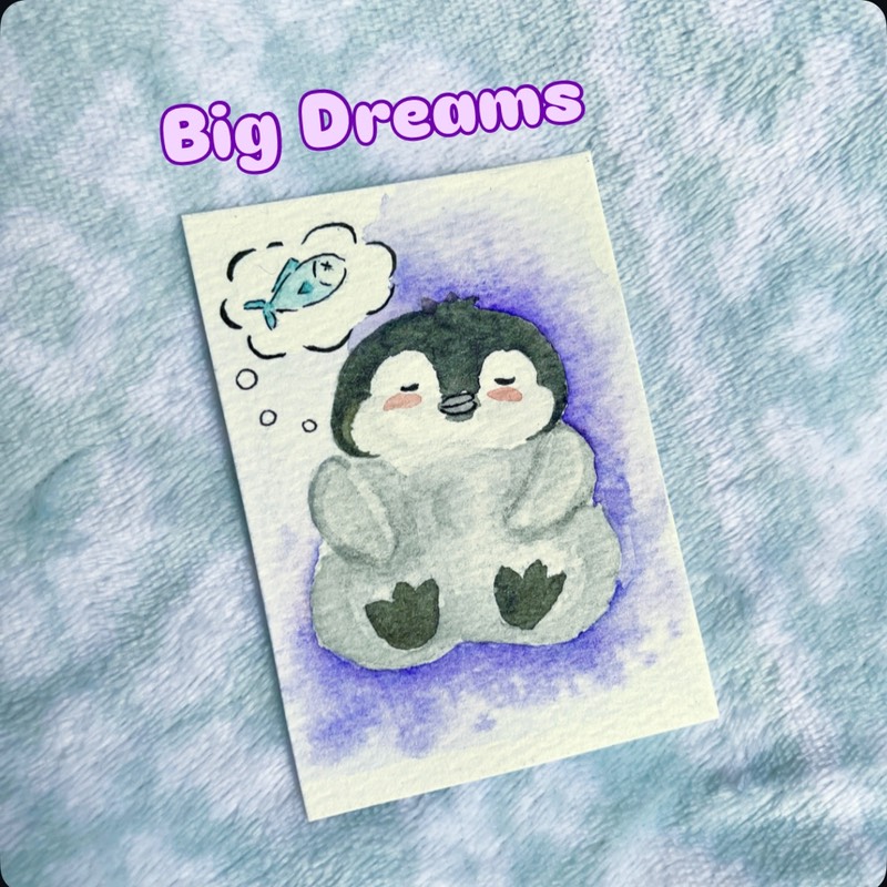 Big Pipi Series: Big Dreams aceo art card