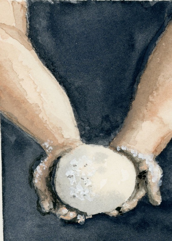 The Baker’s Hands aceo art card