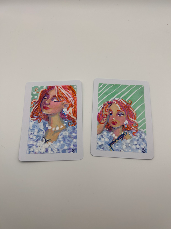 🌶️🫶🏻Cute redheads 🌶️ aceo art card